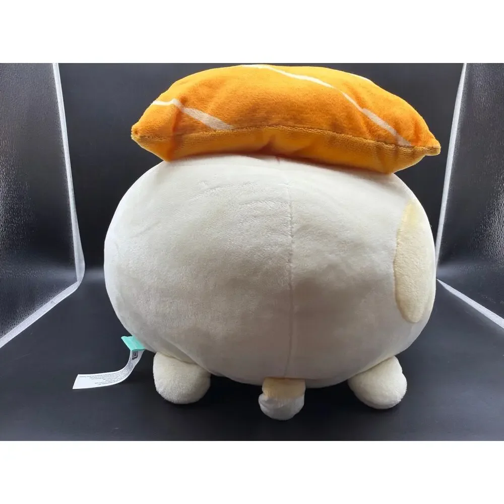 San-X Sumikko Gurashi Neko Salmon Nigiri Sushi Cat 15” Plush Round1 Kawaii